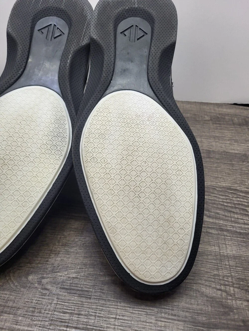 Amberjack The Chelsea Boot In Black White Casual Leather Men’s Size 10 M